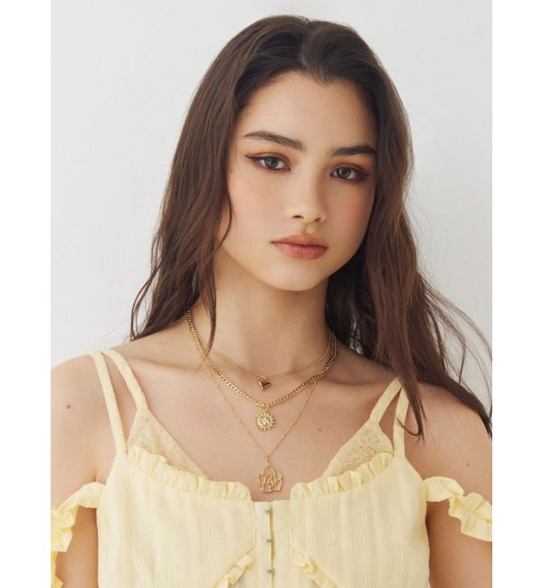 EVRIS「RANDOM CHAIN 3連 ネックレス」|ネックレス|