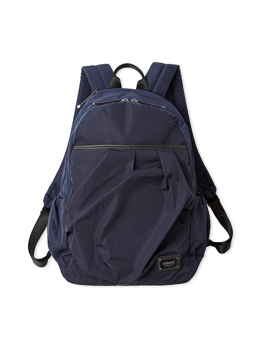 emmi atelier「eco レザーミックスバックパック/撥水」|リュック|NVY