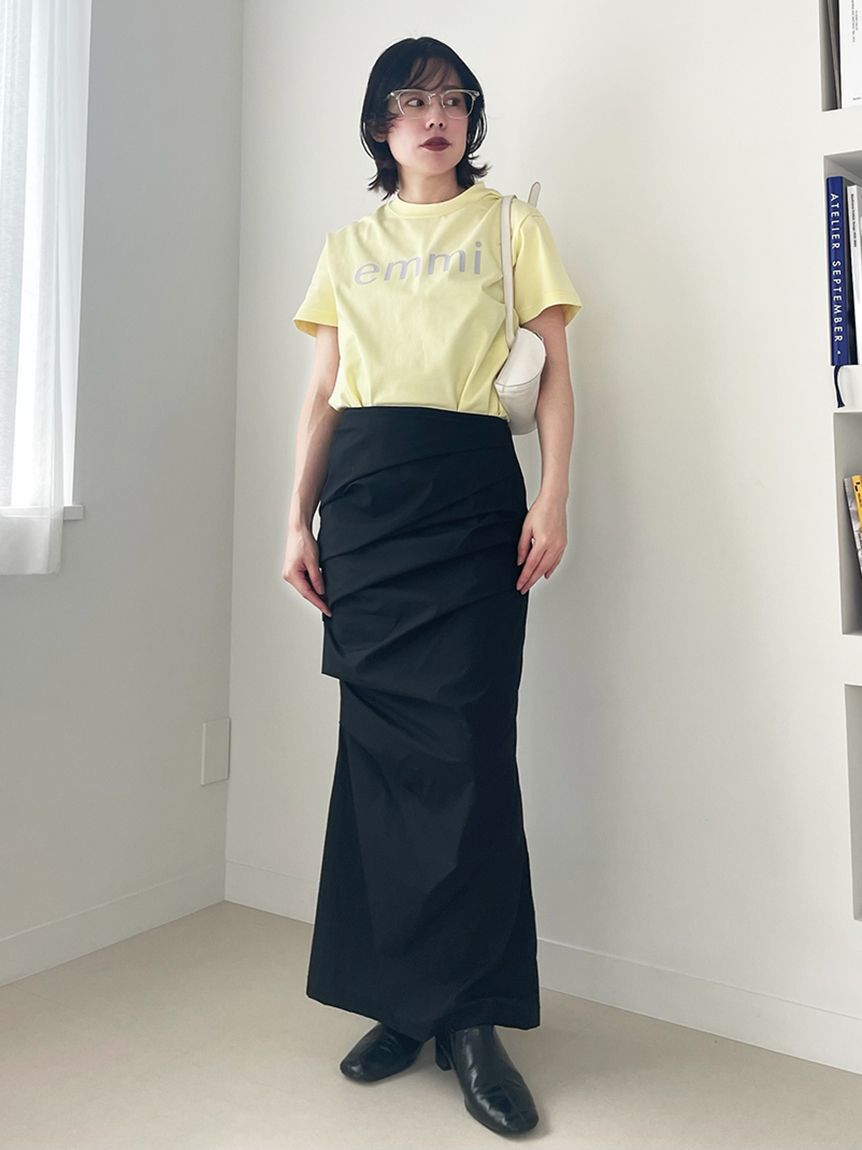 emmi atelier「【ONLINE限定カラーあり】eco emmiロゴTシャツ/UVカット」|Tシャツ・カットソー|