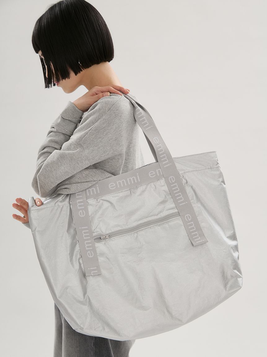 emmi atelier「【ONLINE限定】撥水emmiロゴビックトートバッグ」|トートバッグ|