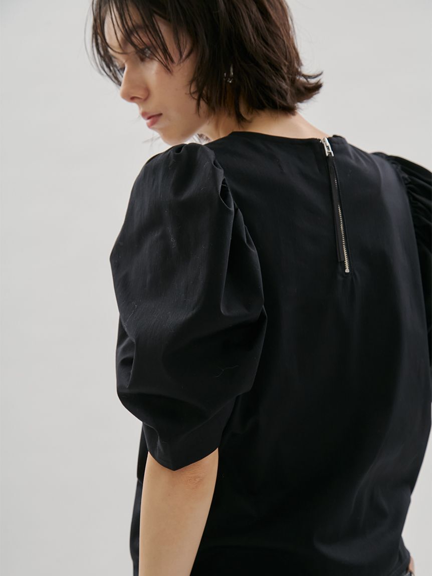 emmi atelier「デザインスリーブTシャツ」|Tシャツ・カットソー|