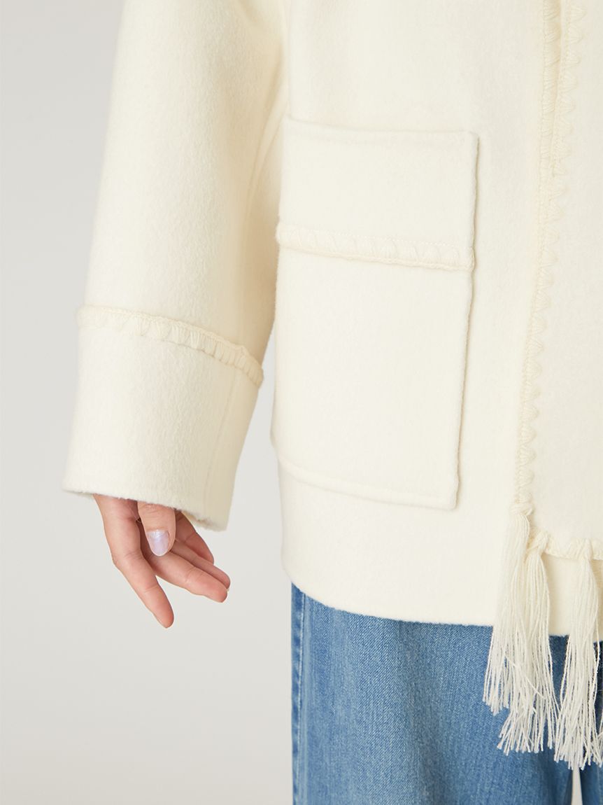 FRAY I.D「ブランケットフリンジコート」|その他|