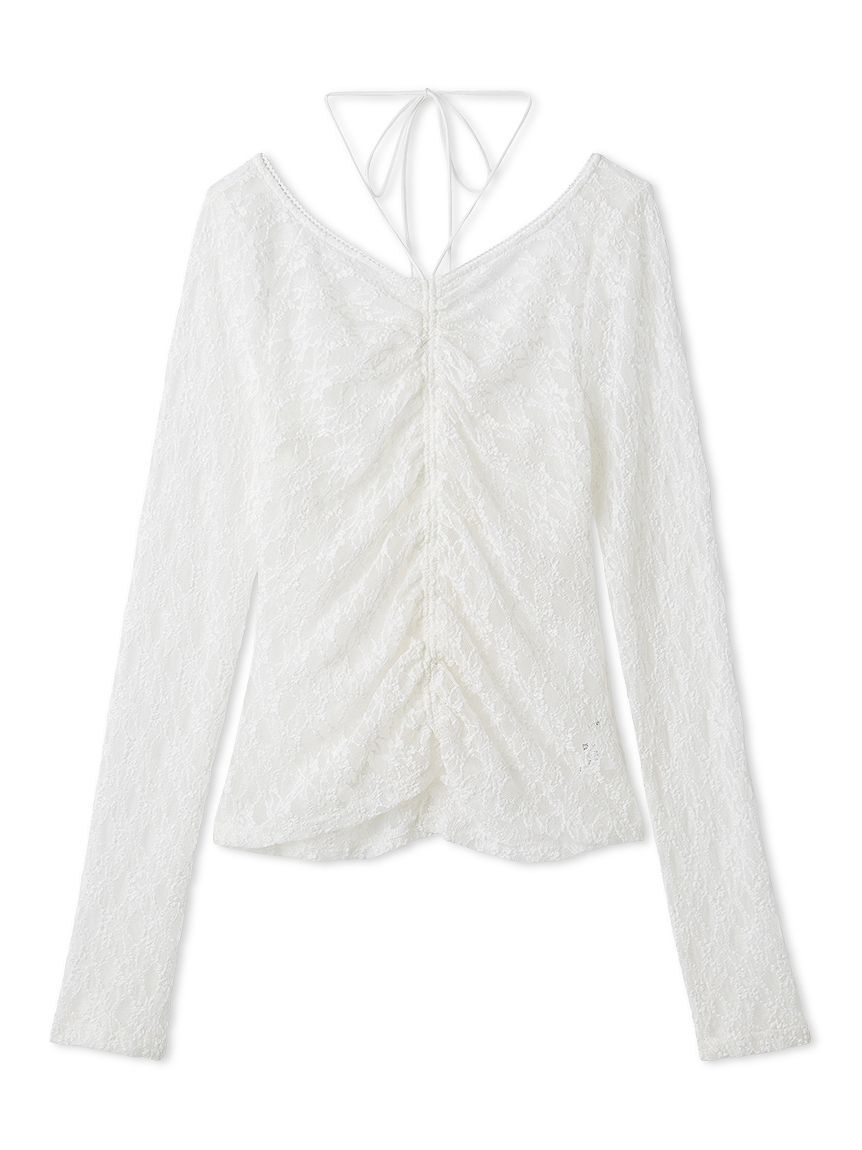 FRAY I.D「ドロストギャザーレーストップス」|Tシャツ・カットソー|WHT