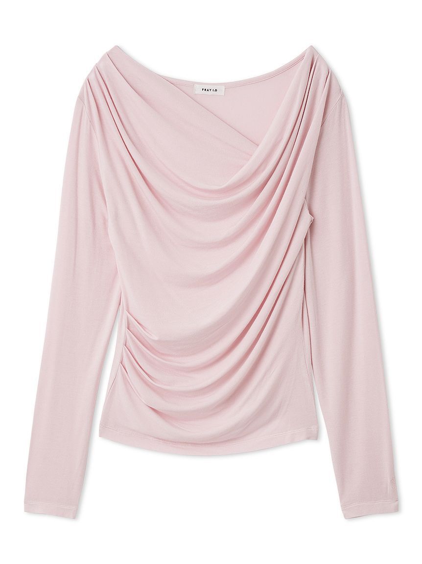 FRAY I.D「2wayデコルテタックドレープトップス」|Tシャツ・カットソー|PNK