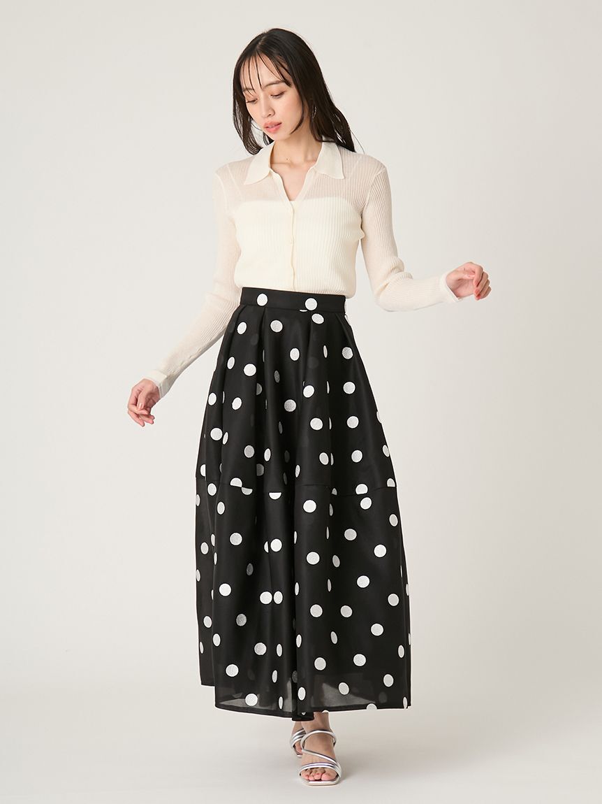 FRAY I.D「スキッパーポロカラーリブカーディガン」|カーディガン|