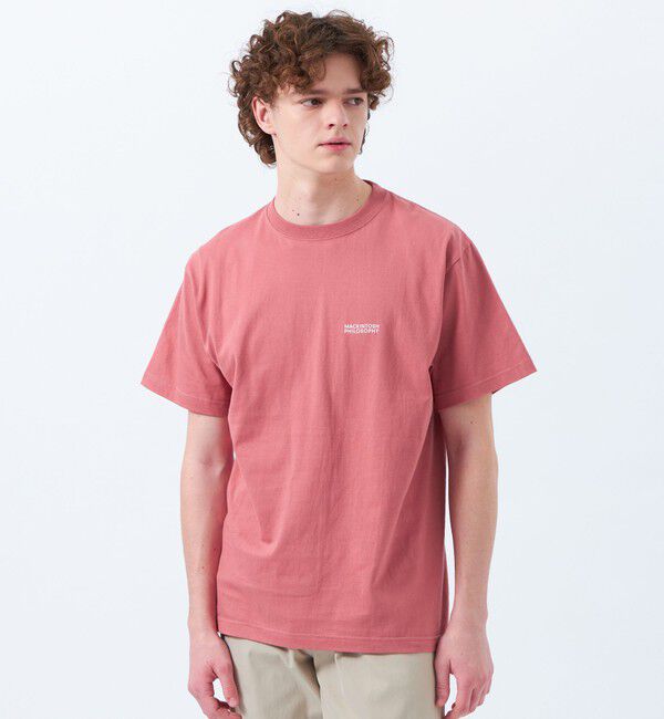 MACKINTOSH PHILOSOPHY「【WEB&一部店舗】5.6oz クルーネックロゴTシャツ」|Tシャツ・カットソー|レッド