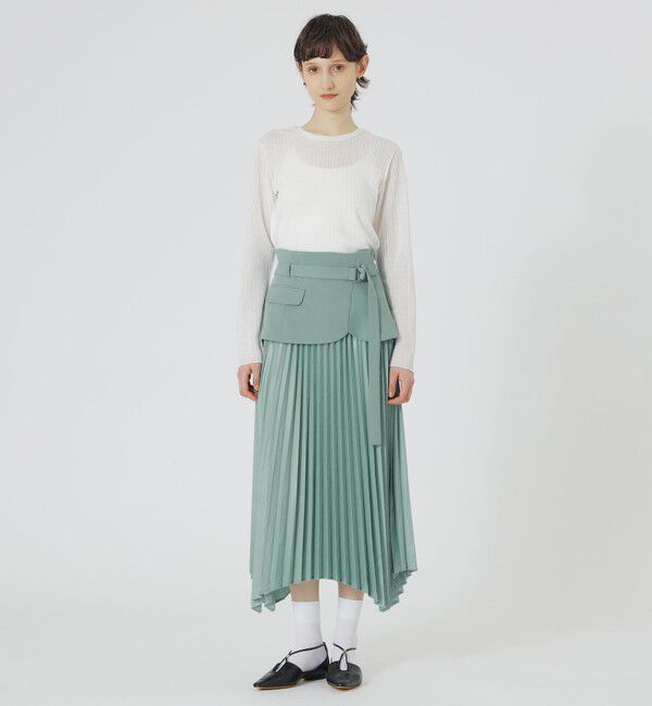 「カマーコンビプリーツスカート」|スカート|
