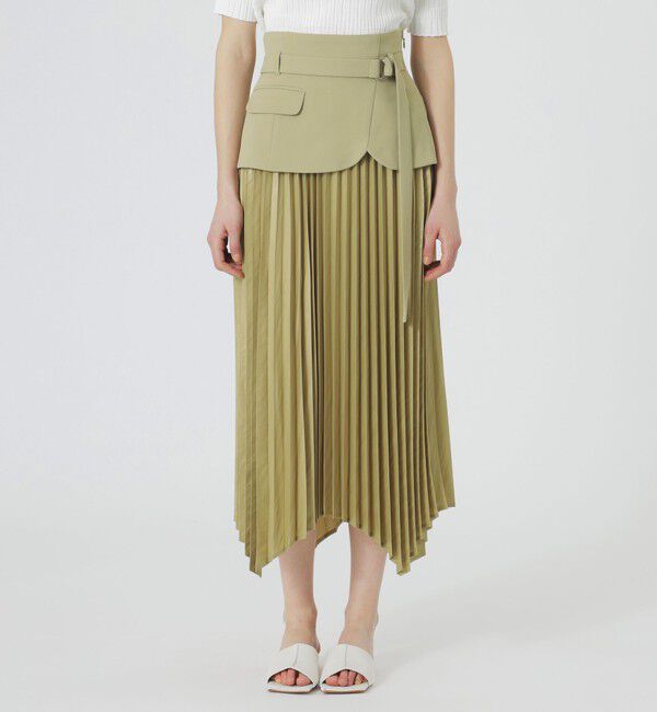  「カマーコンビプリーツスカート」|スカート|