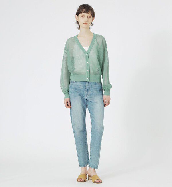  「【ドラマ着用商品】メッシュニットカーディガン」|ニット・セーター|