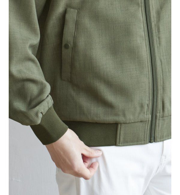 ikka「イージーケアリネンライクブルゾン」|ブルゾン・スタジャン|