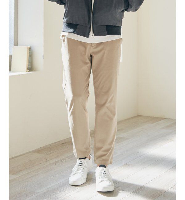 ikka「【雑誌MonoMax5月号掲載】GOKU楽パンツ EASY STRETCH 冷感アンクル「小泉孝太郎さん着用モデル」」|スラックス|