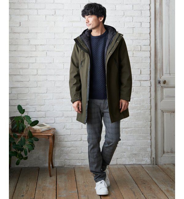 ikka「【撥水】sorona(R) 3WAYロングコート」|その他|