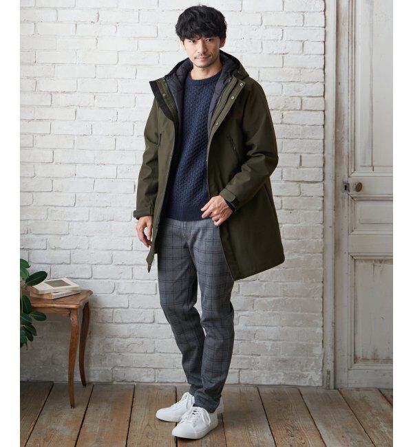 ikka「【撥水】sorona(R) 3WAYロングコート」|その他|