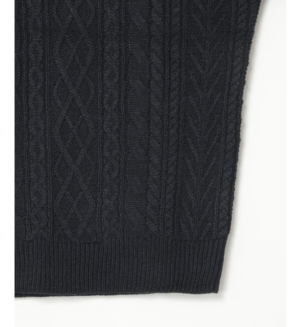 ikka「アランケーブル抗菌リサイクルニット」|プルオーバー|