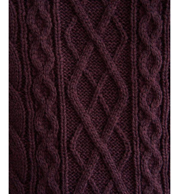 ikka「アランケーブル抗菌リサイクルニット」|プルオーバー|