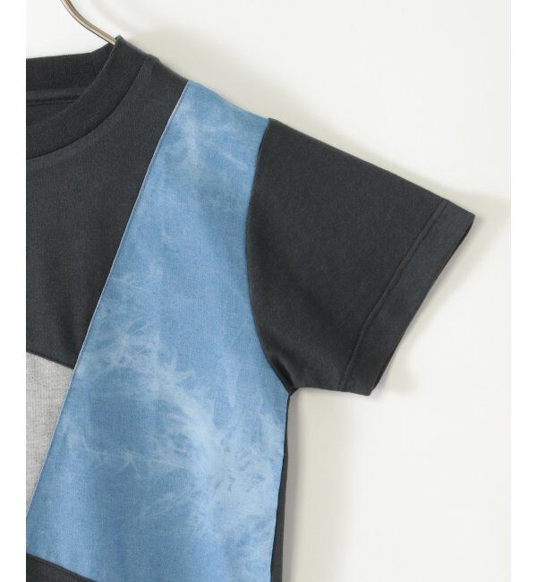 ikka kids「ブリーチデニムブロックスTシャツ（120~160cm）」|Tシャツ・カットソー|