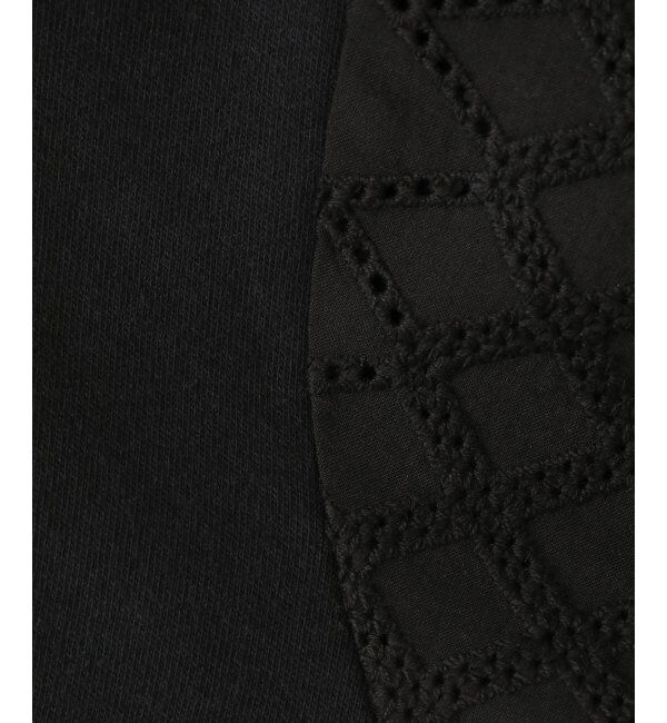 ikka kids「【親子おそろい】7分袖キカレース切り替えTシャツ」|Tシャツ・カットソー|