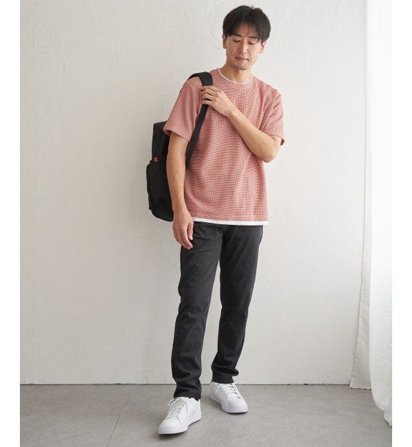 ikka「【雑誌MonoMax5月号掲載】冷感ドライワッフルフェイクT「小泉孝太郎さん着用モデル」」|Tシャツ・カットソー|