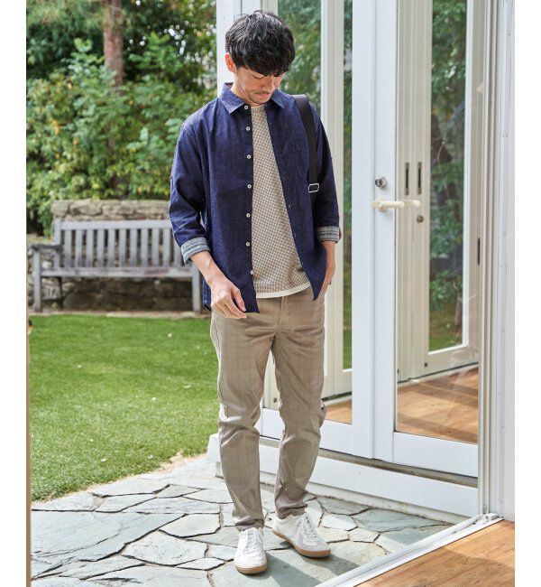 ikka「【雑誌MonoMax5月号掲載】冷感ドライワッフルフェイクT「小泉孝太郎さん着用モデル」」|Tシャツ・カットソー|