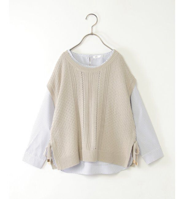 ikka kids「【親子コーデ】サイドリボンニットベストセット（120~160cm）」|その他|