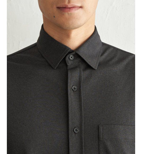 ikka「冷感鹿の子袖2wayスイスカラーシャツ」|シャツ・ブラウス|