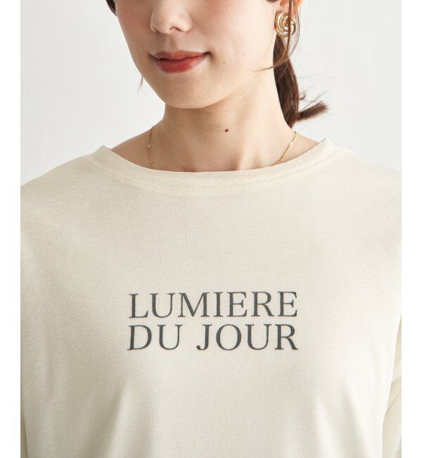 ikka「【雑誌InRed5月号掲載】シア－ロゴプリント 7分袖プルオーバーセット【2点セット】」|Tシャツ・カットソー|