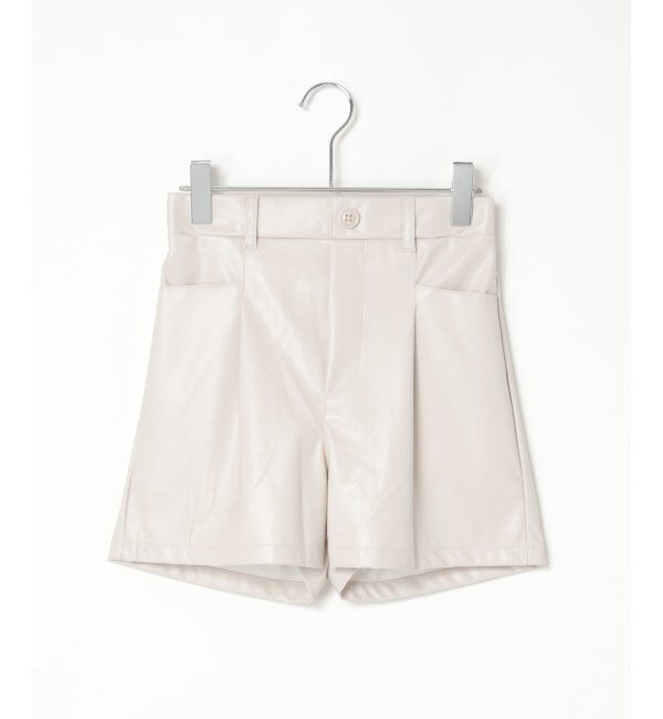 VENCE share style「合皮ショートパンツ」|その他|