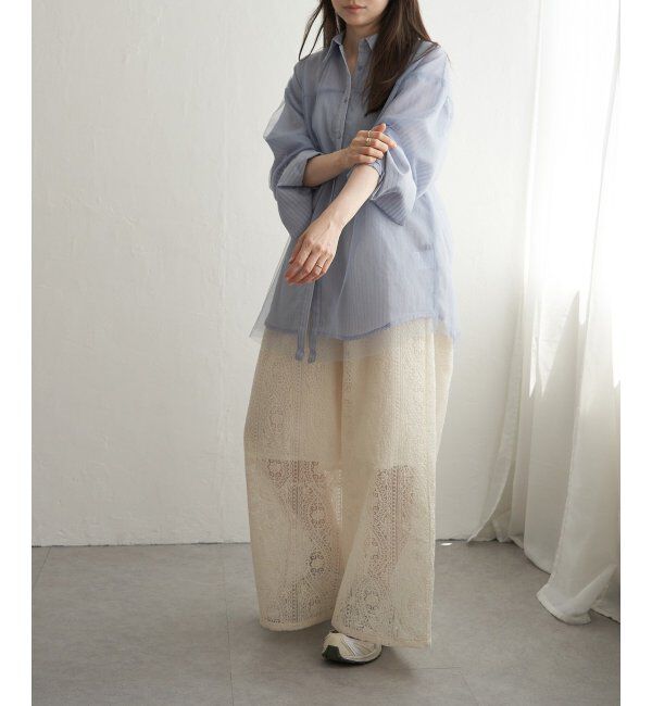 VENCE share style「刺繍レースワイドパンツ」|その他|