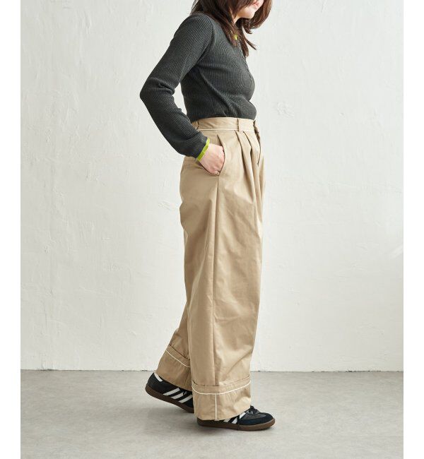 VENCE share style「ツイルタックパンツ」|デニム|