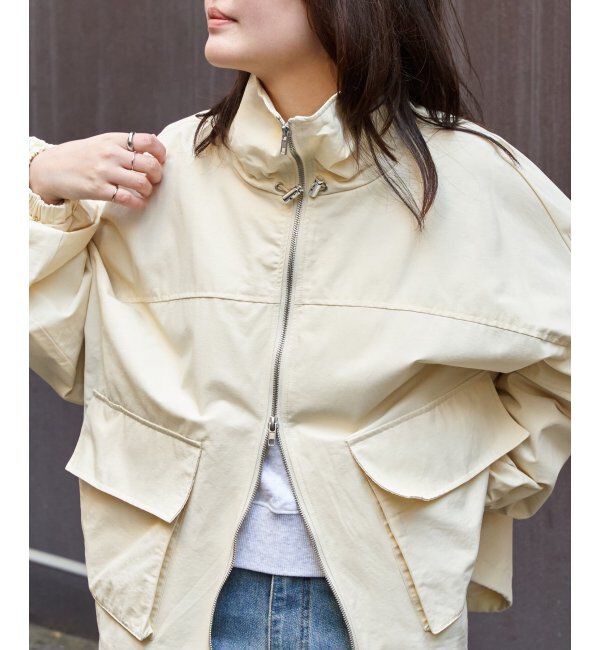 VENCE share style「合繊ツイルスタンドジャケット」|ブルゾン・スタジャン|
