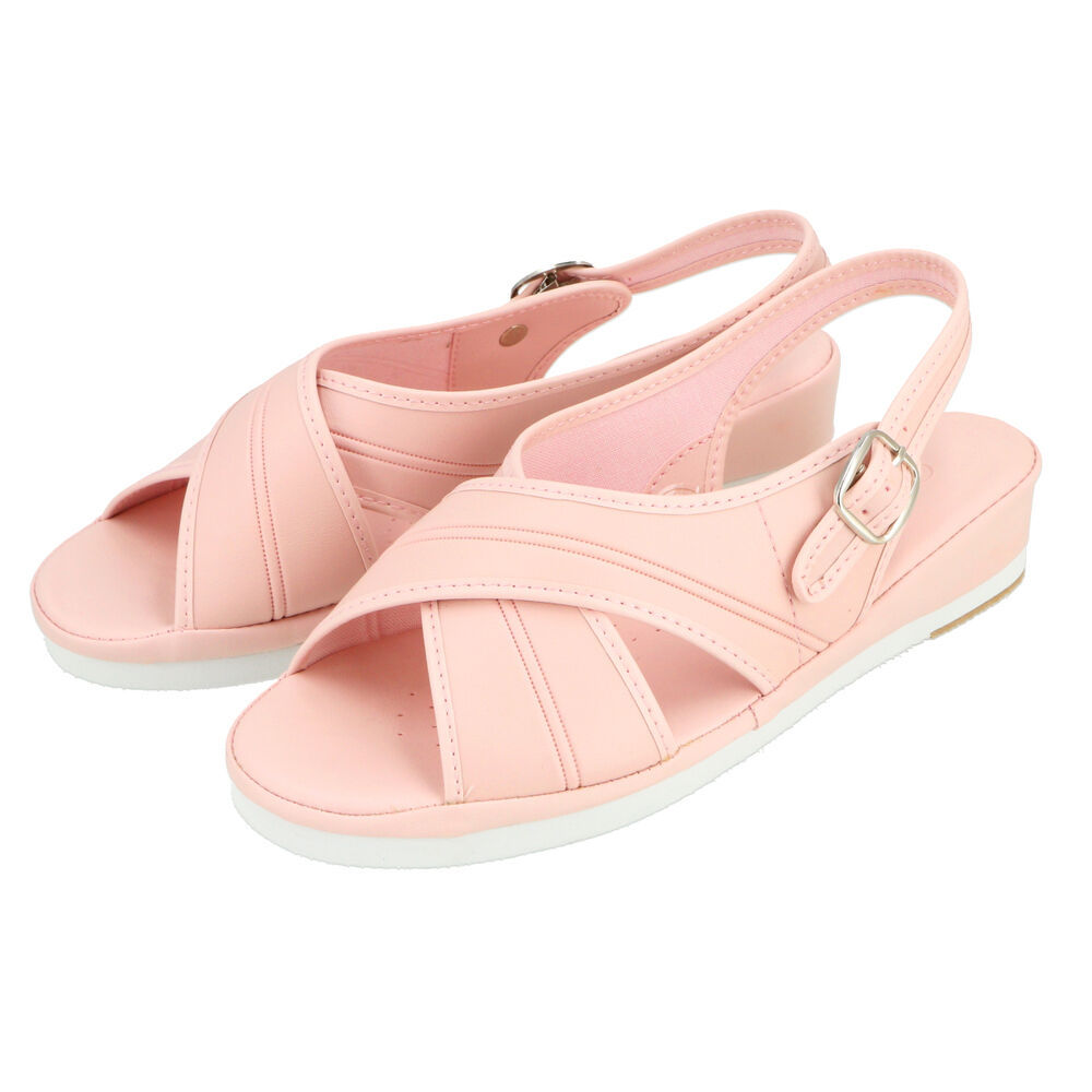 BACKYARD FAMILY「ナースサンダル 厚底 通販 ナースシューズ 疲れにくい オフィスサンダル サンダル Ks Plus」|サンダル|ピンク1