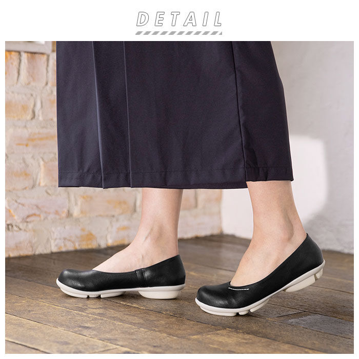 BACKYARD FAMILY「パンプス 痛くない 柔らかい 通販 べったんこ ローヒール スニーカー プレーンパンプス 痛くない」|パンプス|