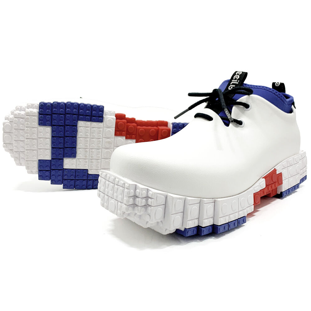 BACKYARD FAMILY「チル ccilu ブロックソール 通販 メンズ レディース ショート 軽量 晴雨兼用 厚底 雨靴」|スリッポン|ホワイト2