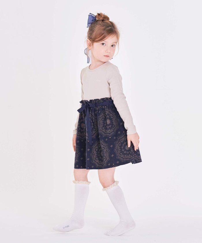 BACKYARD FAMILY「キッズ 女の子 ハイソックス 靴下 通販 ソックス くつ下 膝下 フリル 子供 こども 子ども」|ソックス|