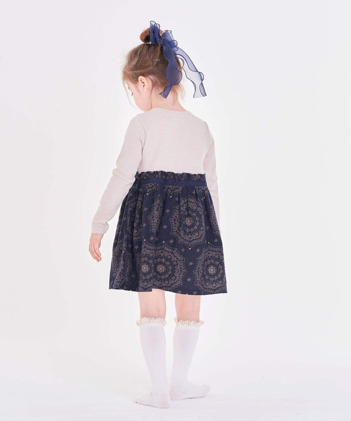 BACKYARD FAMILY「キッズ 女の子 ハイソックス 靴下 通販 ソックス くつ下 膝下 フリル 子供 こども 子ども」|ソックス|