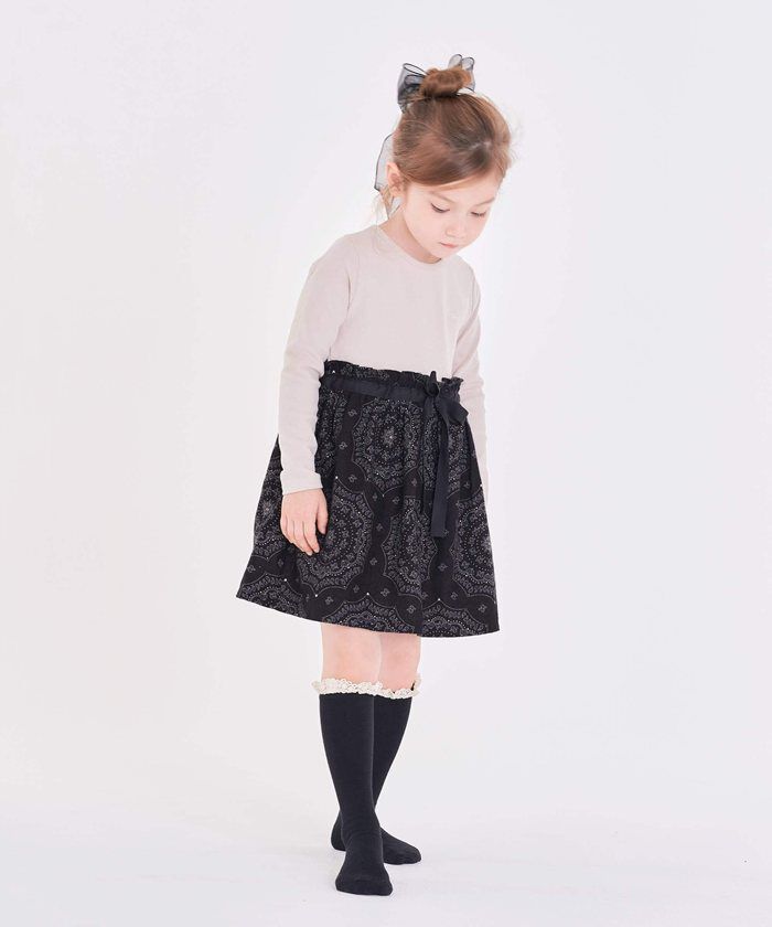 BACKYARD FAMILY「キッズ 女の子 ハイソックス 靴下 通販 ソックス くつ下 膝下 フリル 子供 こども 子ども」|ソックス|