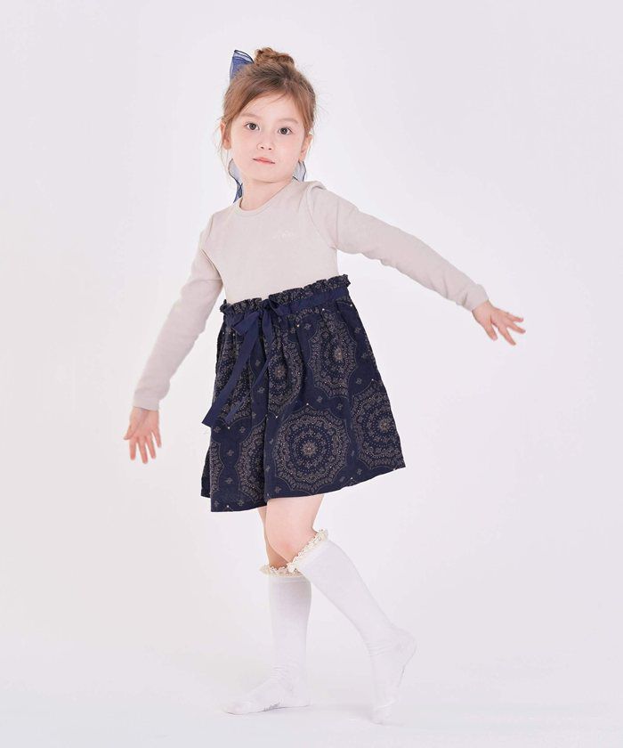 BACKYARD FAMILY「キッズ 女の子 ハイソックス 靴下 通販 ソックス くつ下 膝下 フリル 子供 こども 子ども」|ソックス|