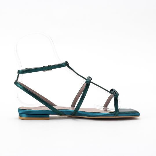 銀座かねまつ「AP250371METPCK 【本革】【PREMIERE PORTE】ストリングサンダル」|サンダル|