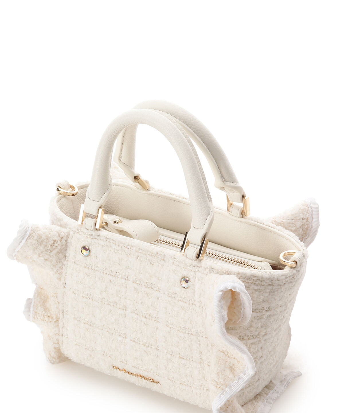 Samantha Vega「ツイードフリルミニショルダーバッグ」|ショルダー・メッセンジャー|