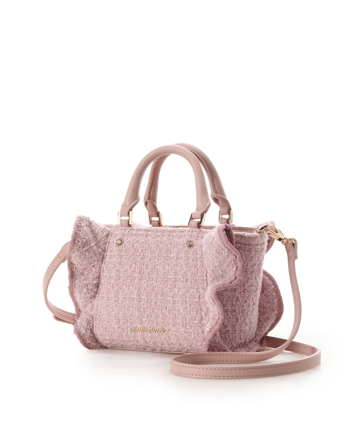 Samantha Vega「ツイードフリルミニショルダーバッグ」|ショルダー・メッセンジャー|