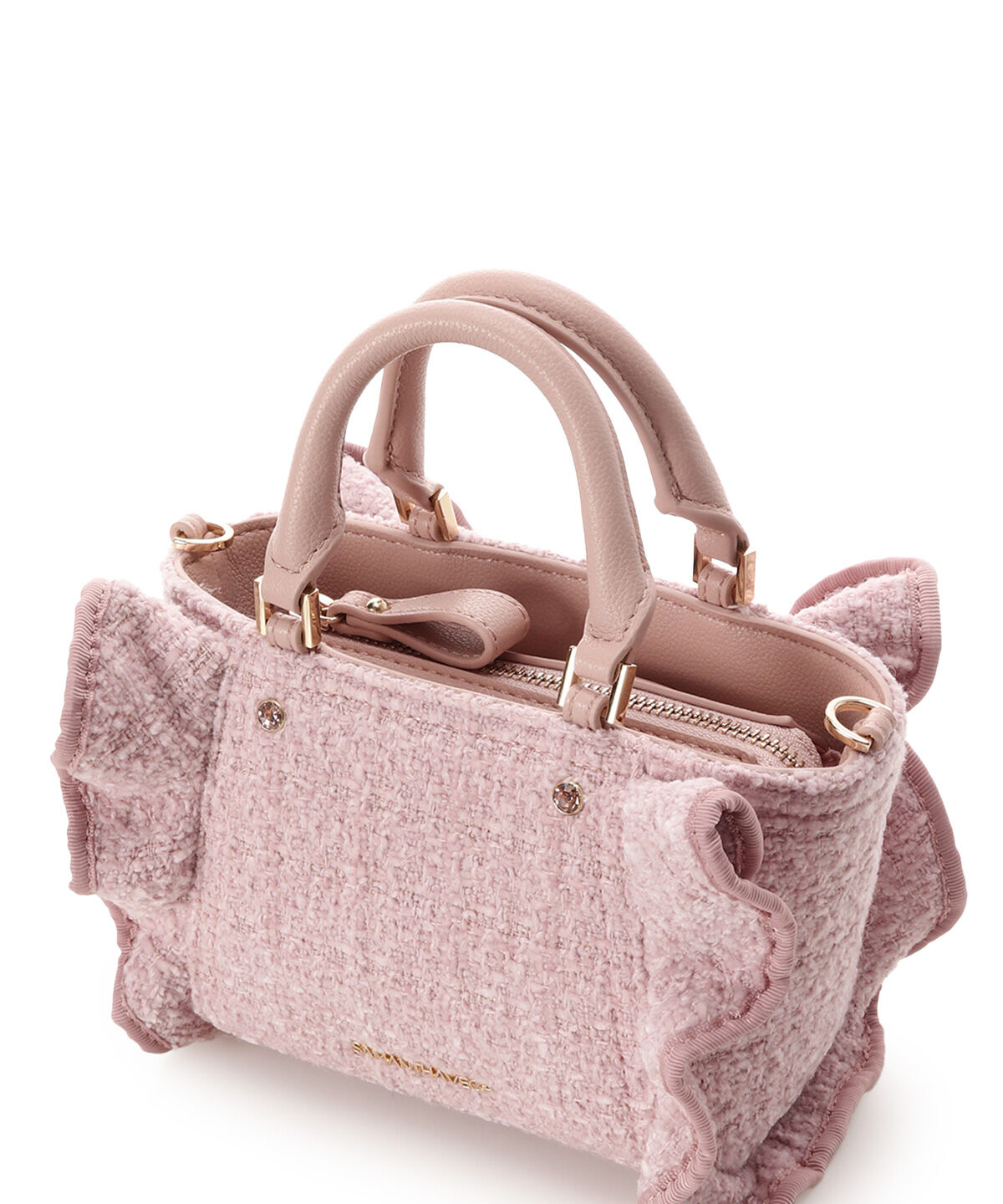 Samantha Vega「ツイードフリルミニショルダーバッグ」|ショルダー・メッセンジャー|