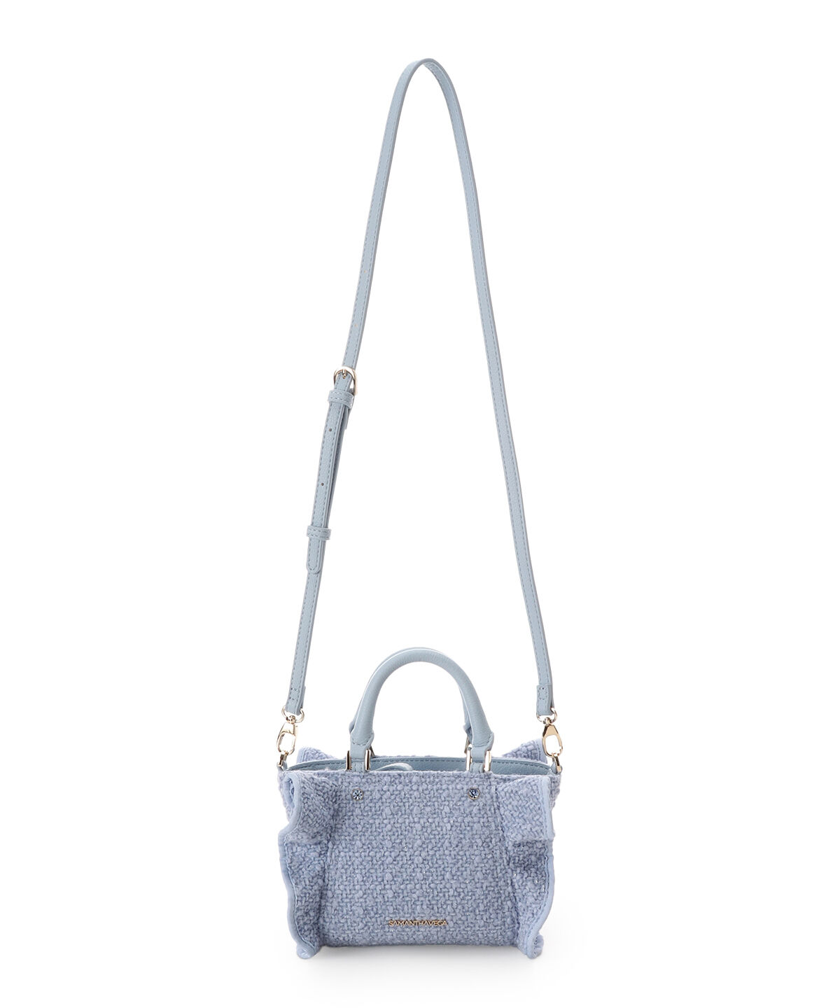 Samantha Vega「ツイードフリルミニショルダーバッグ」|ショルダー・メッセンジャー|