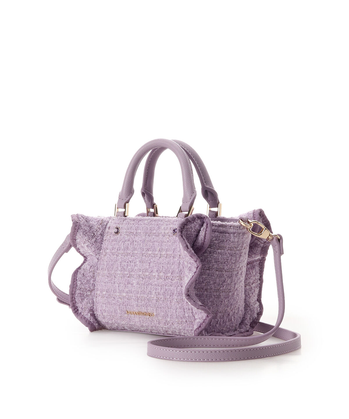 Samantha Vega「ツイードフリルミニショルダーバッグ」|ショルダー・メッセンジャー|