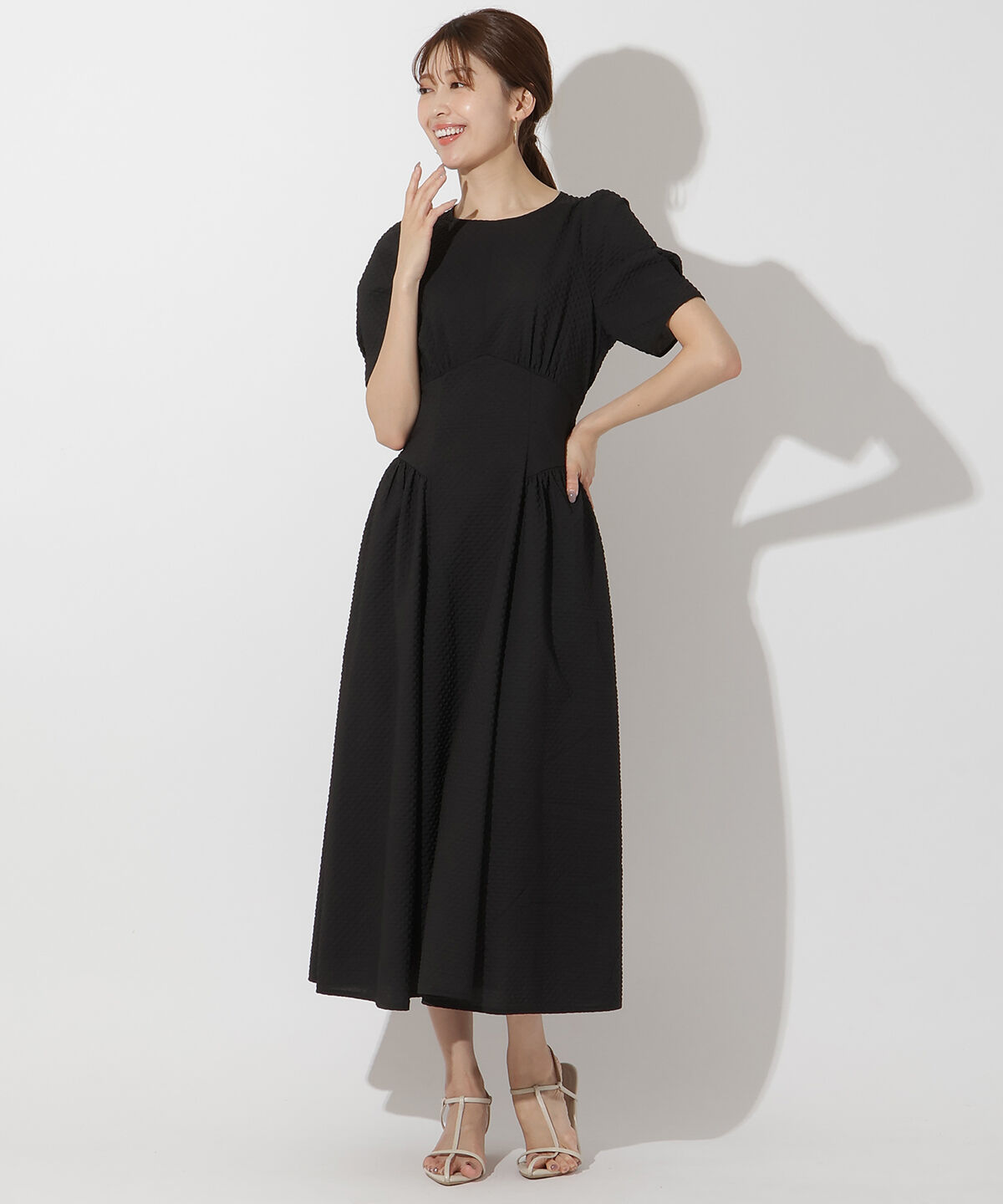 アンドクチュール「キルトジャガードバックシャンワンピース」|ワンピース|