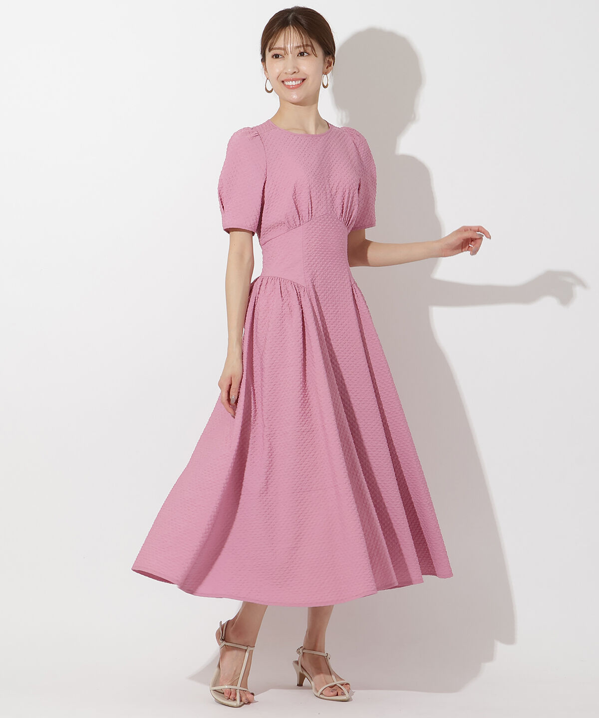 アンドクチュール「キルトジャガードバックシャンワンピース」|ワンピース|