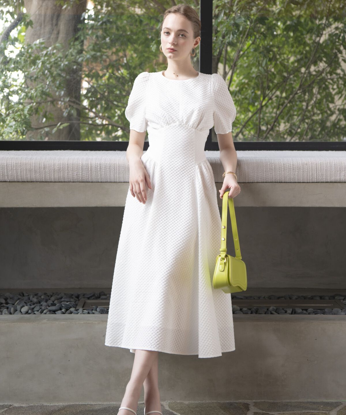 アンドクチュール「キルトジャガードバックシャンワンピース」|ワンピース|