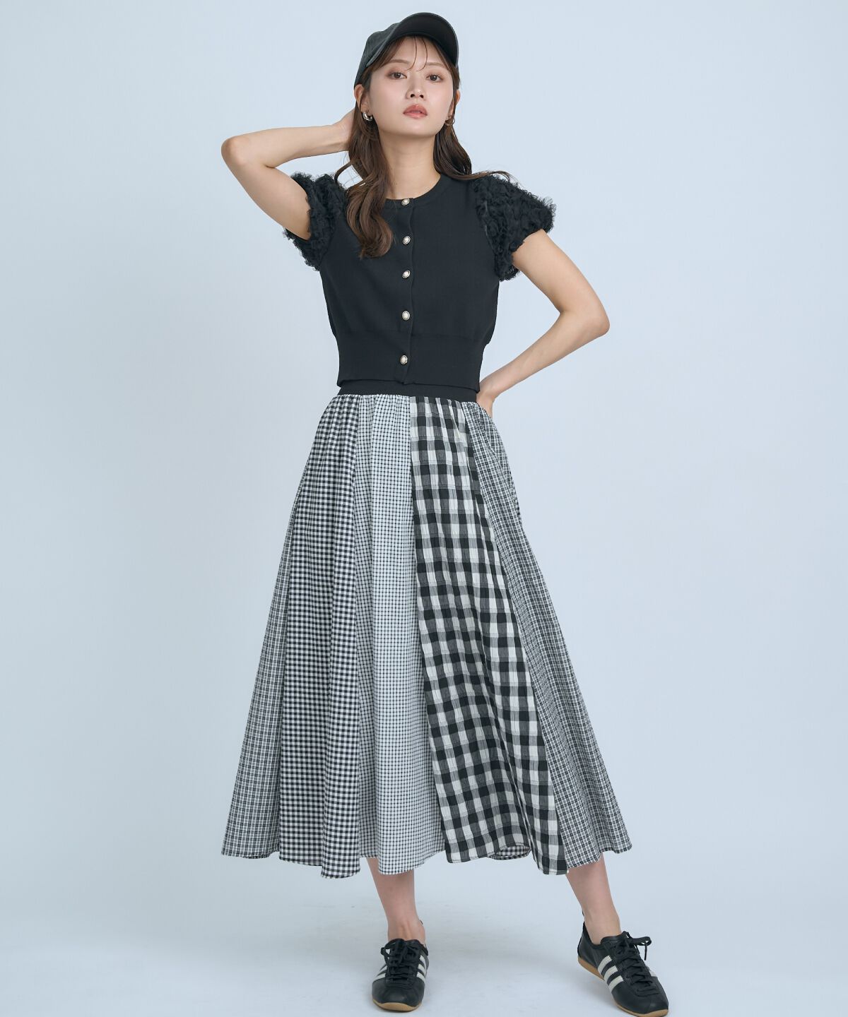 アンドクチュール「フラワーチュールスリーブカーディガン」|カーディガン|