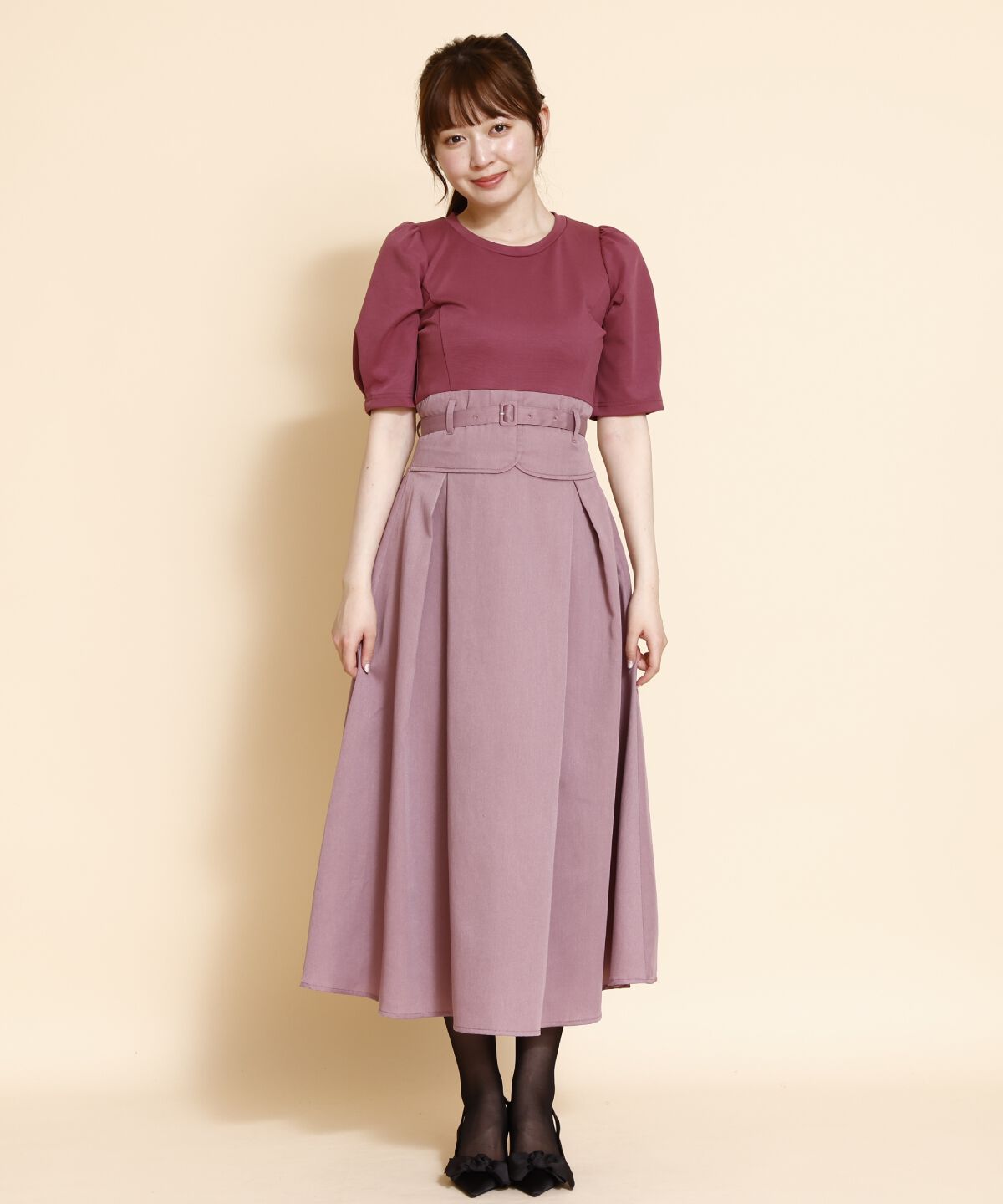 REDYAZEL「コルセットデザインドッキングワンピース」|ワンピース|