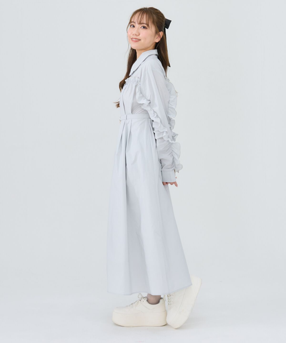 REDYAZEL「フリルシャツワンピース」|ワンピース|