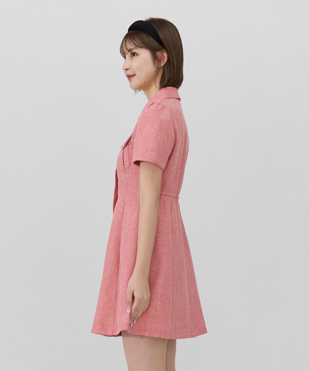 REDYAZEL「エンブレムボタンシャツワンピース」|ワンピース|
